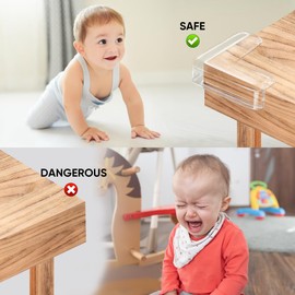 walquan 30 Pack Baby Corner Protector Guards, Clear Furniture Desk Corner Protectors & Edge Safety Bumpers Cushion for Table Edges & Sharp Corners, Kid Baby Proofing (L-Shape)