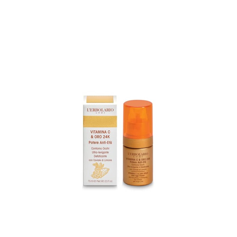 L'Erbolario Vitamin C & 24K Gold Anti-Ageing Eye Contour Cream