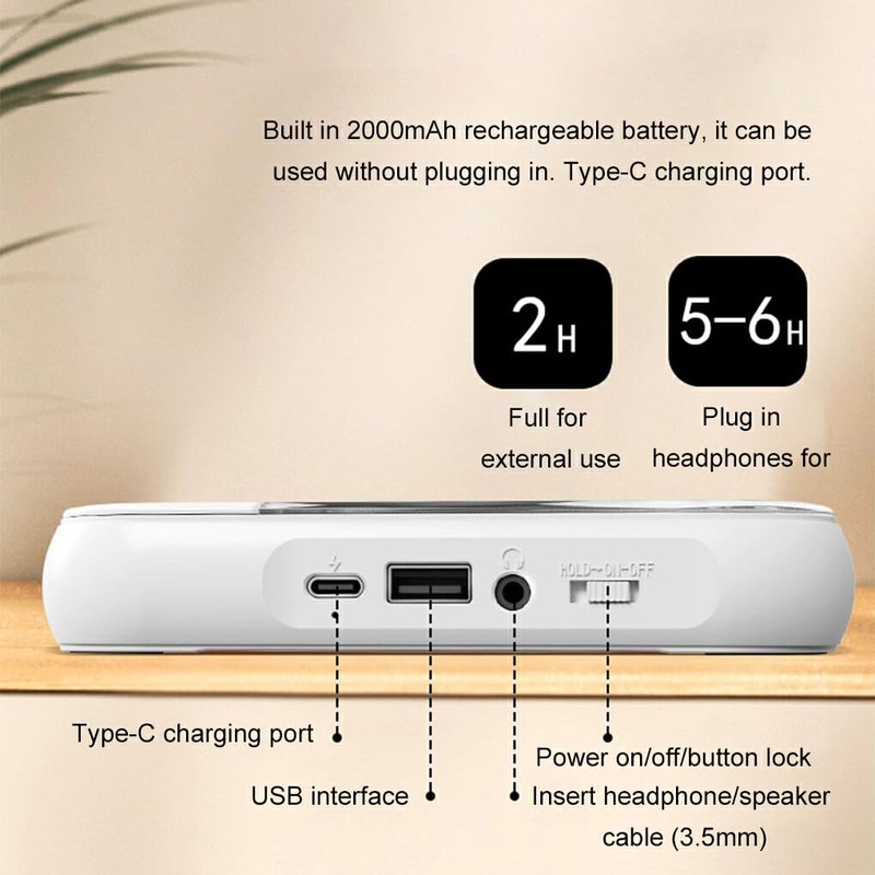 CD Player with Headphones for Seamless Music Experience Such As