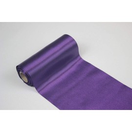 Stoff-Kollektion Satin Roll Table Runner 12 cm x 9 m (Dark Purple, Pack of 1)