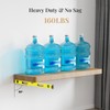 4pcs Floating Shelf Bracket Heavy Duty Shelving Mounting Brackets Hidden
