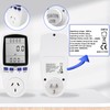 240V Electricity Usage Monitor Plug Power Watt Voltage Amps Meter