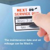 custom-sign Oil Change Service Reminder Stickers Window Lite Stock 150