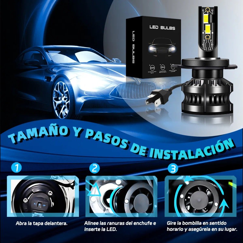 Focos Kits De Faros Led H4 H13 9007 120w Para