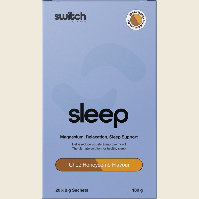 Switch Nutrition Sleep Magnesium Sachets Choc Honeycomb 20x8g