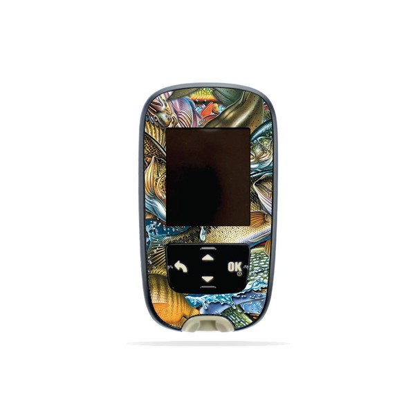 MightySkins Skin Compatible with Accu-Chek Guide - Action Fish Puzzle