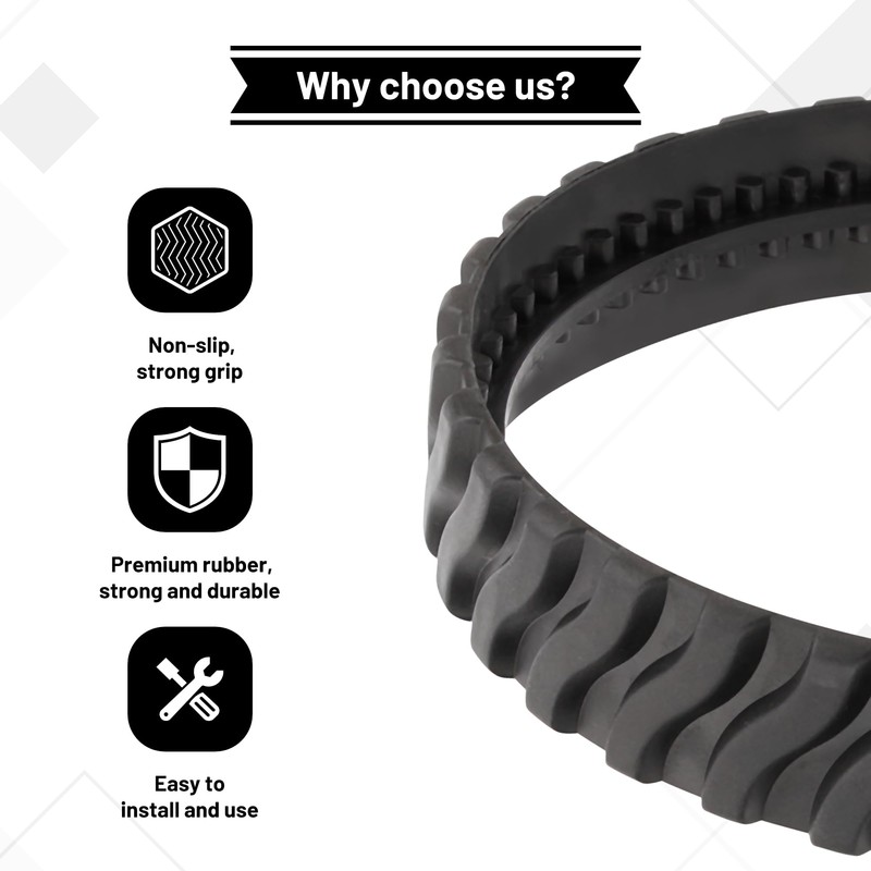 USEAMIE 2 Pieces R0526100 Pool Cleaner Tyre Track Replacements for