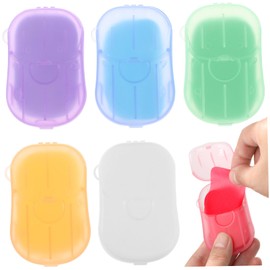 SUPVOX 120sheets Portable Soap Papers for Travel Camping and Outdoor Activities Gentle Cleansing Moisturizing and Convenient Hand Wash Assorted Scents Rose Lavender Milk Orange