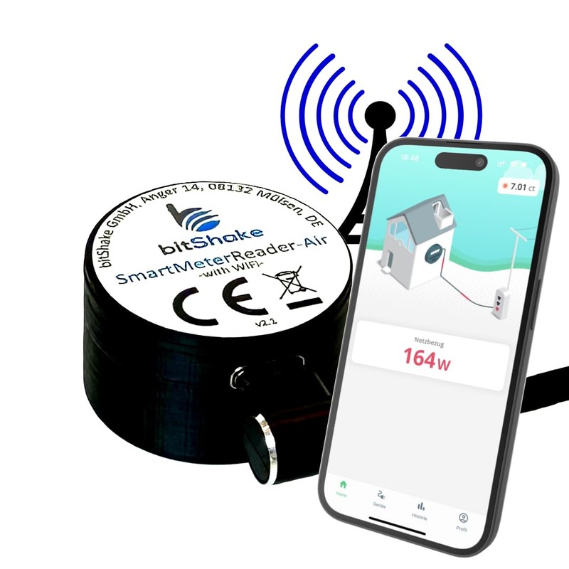bitShake SmartMeterReader - AIR | WiFi | TASMOTA Pre-Installed |