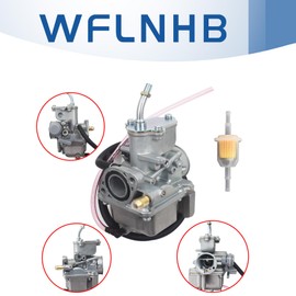 WFLNHB Carburetor with Fuel Filter Replacement for Yamaha Badger Badger Badger Grizzly 80 Raptor 50 YFM50 YFM80