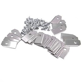vhbw 30 x Replacement Blades Compatible with McCulloch ROB R600, ROB R800, ROB R1000 Lawnmower - Replacement Blade, Silver, Steel
