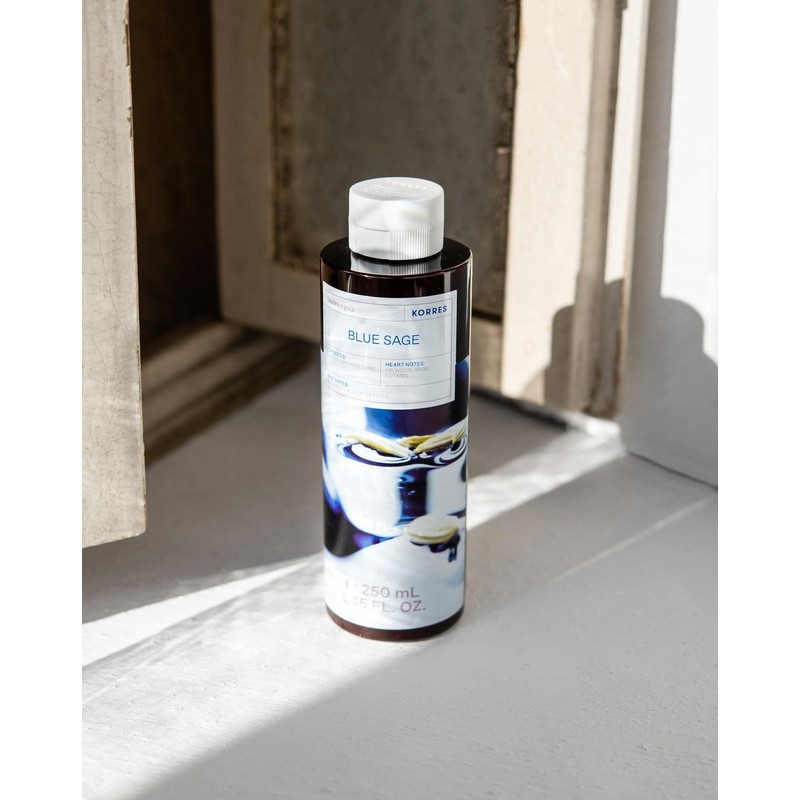 KORRES Blue Sage Revitalising Shower Gel for Men with Active