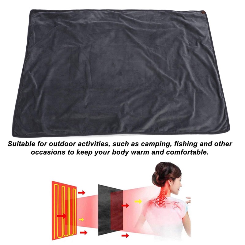 Heating Blanket Multifunctional Adjustable Temperature Control USB Electric Heated Blanket