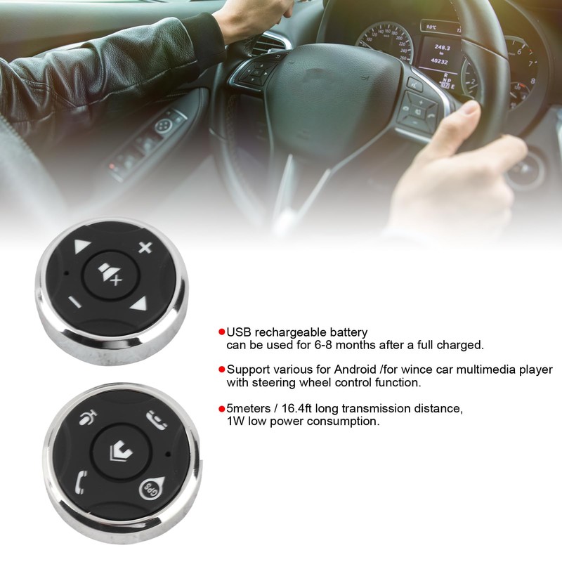 Acouto Steering Wheel Controls for aftermarket Radio, Steering Wheel Switch