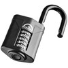 Squire CP60 Combination Padlock, 60mm, Black, 5-Wheel Lock