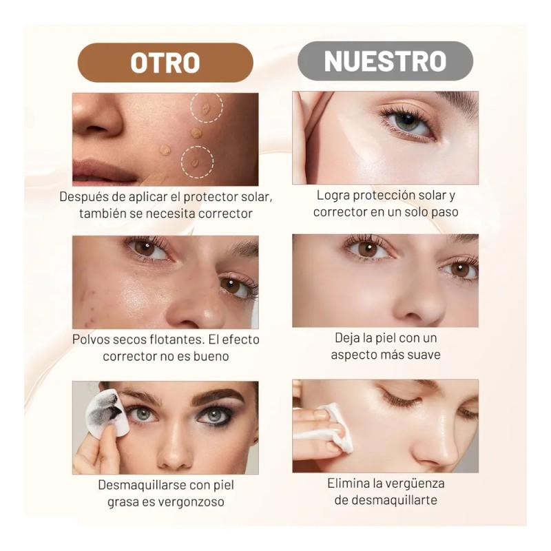 4 En 1 Base Hidratante Que Cambia De Color 40ml