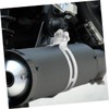 Gatuida Motorcycle Exhaust Clamp Support Stainless Steel Clamp Pipe for