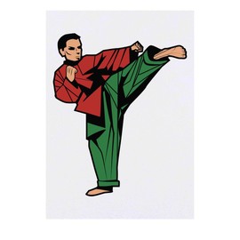 'Judo Position' Temporary Tattoo - Water Resistant, Skin-Safe, Non-Toxic Transfer (TO00079585)