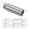 PATIKIL Shower Head Extension Arm, 2 Pack Stainless Steel G1/2