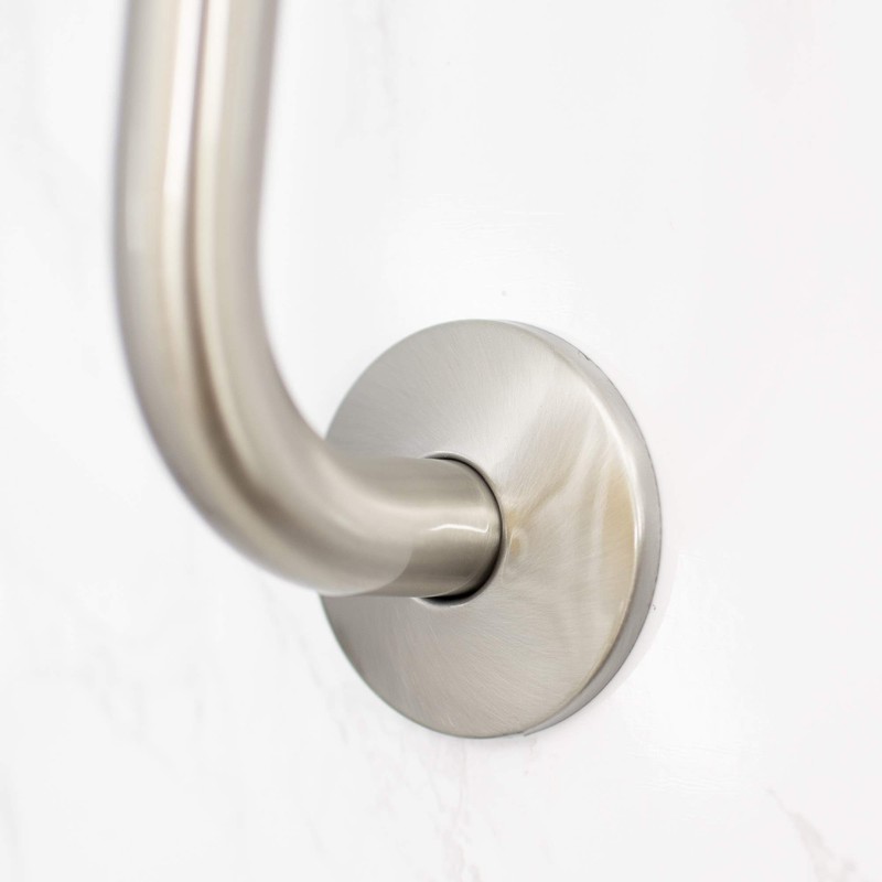 Shower Head Extension Arm with Flange,10.5 Inch High-Rise Curved S