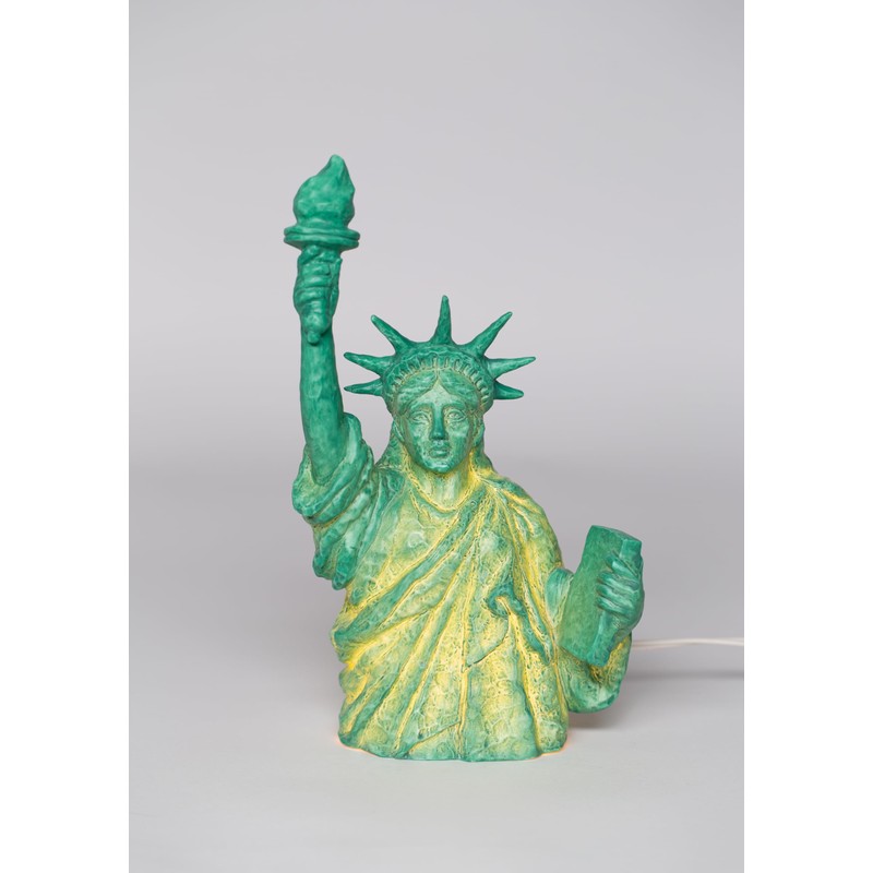 Cosmos Gifts Fine Porcelain Statue of Liberty Tabletop Night Light