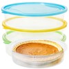 Youngever 3 Pack Pie Containers, Clear Plastic Food Storage Containers,