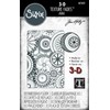 Sizzix 3—D Texture Fades Embossing Folder Mini Mechanics di Tim