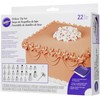 Wilton Deluxe Piping Tips Set 22 Pieces Stainless Steel Silver