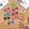 10 Pieces Mini Padlock Suitcase Locks 1.25''with Keys Multicolor Keyed
