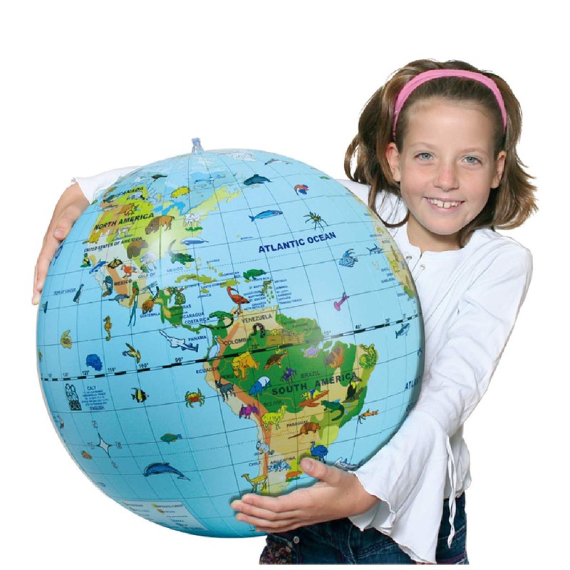 Bornelund Carry CY049B Planet Ball, Continent of Animals, 19.7 inches