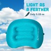 Pitch and Trek Ultralight Inflatable Travel Camping Pillow Blue