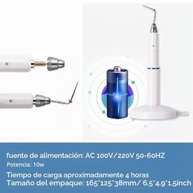 Cortador de gutapercha inalámbrico,Cortador de gutapercha Dental inalámbrico de 2 Puntas  Bolígrafo calentado inalámbrico, Herramienta de Cuidado