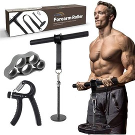 Ultimate Forearm & Wrist Strengthener - Premium Workout Equipment with Enhanced Grip and Finger Exerciser - Fat Thick Grips for Intense Muscle Building