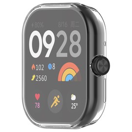 WIIKAI Pack of 2 TPU Cases Compatible with RedMi Watch 4 All-Round Protective Case (Transparent)