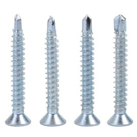 Screws Drilling End Screw Set Countersunk Self Drilling Self Tapping 50 Pieces M4.2 Metal Screws for Sheet Metal Mounting