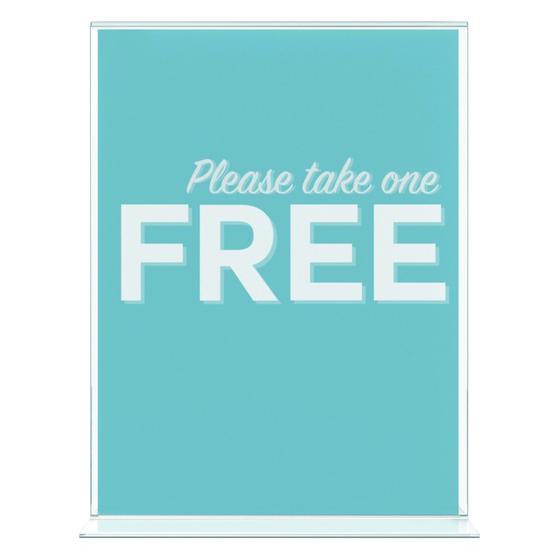 Deflecto Classic ImageStand Up Sign Holder, 8.5” x 11”