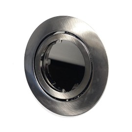 RUTEC Aluminium Die-Cast Recessed Spotlight ALU5537 Brushed Iron 30° Swivelling without Snap Ring