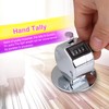 Glomora Metal Hand Tally Clicker Counter,4-Digit Number Count Clicker with
