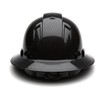 Pyramex SHINY BLACK GRAPHITE FULL BRIM PROTECTIVE CONSTRUCTION HARD HAT