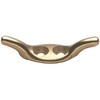 Cleat, brass, 40 mm