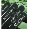 etree 50 x Plastic Plant Labels Black 5"