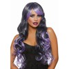 Long Wave Wig Black x Lavender