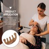 Doitool Massage Comb Made of Light Brown Wood for Head