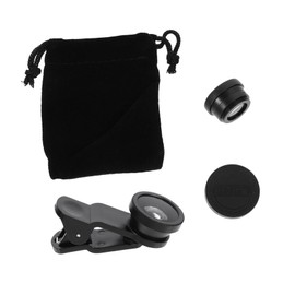 KOMBIUDA 2 Sets Camera Lens Kit Multipurpose Fisheye Macro Wide Angle Phone Lens for Stunning Photography Installation Compatible with All Smartphones and Tablets