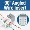 Everest Media Solutions 90° Angled CAT6 Keystone Jack in Grey