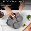 MyLifeUNIT Egg Pan, 4-Cup Egg Frying Pan with Lid, Nonstick