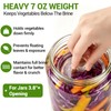 3-Pack Glass Fermentation Weights for Gallon Jars – 3.7 Inch