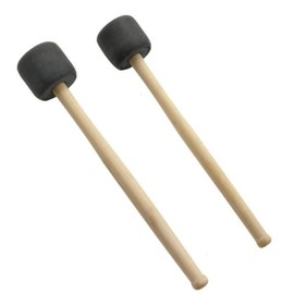 cobalt planet Bass Drum Mallet Set of 2 Drum Stick Mallet Brass Band Dora EVA Marching Gong Timpani Big Drum (Gray)