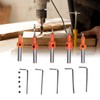 5Pcs Countersink Drill Bit Set High Hardness Strong Cutting Force