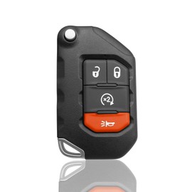 PNYZIK 4-Button Key Fob Remote Control Replacement OHT1130261 Fit for Jeep Wrangler 2018-2022 Gladiator 2020-2022 Replace 68416782AA, Keyless Entry Remote Control with Remote Start, 433MHZ